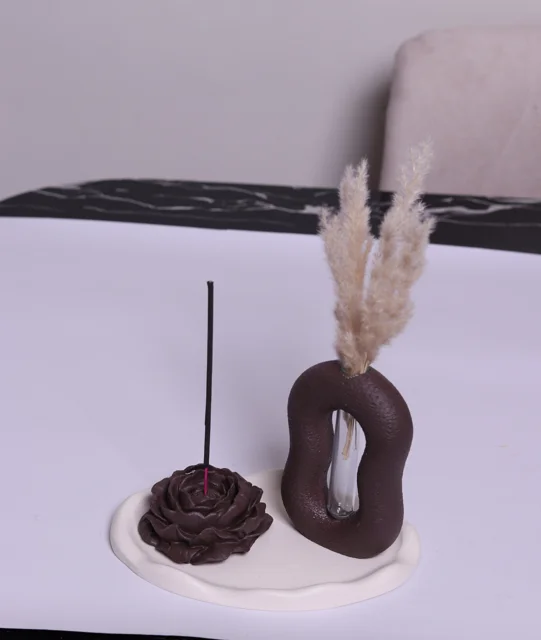 گلدان جاعودی گل رز  سینی